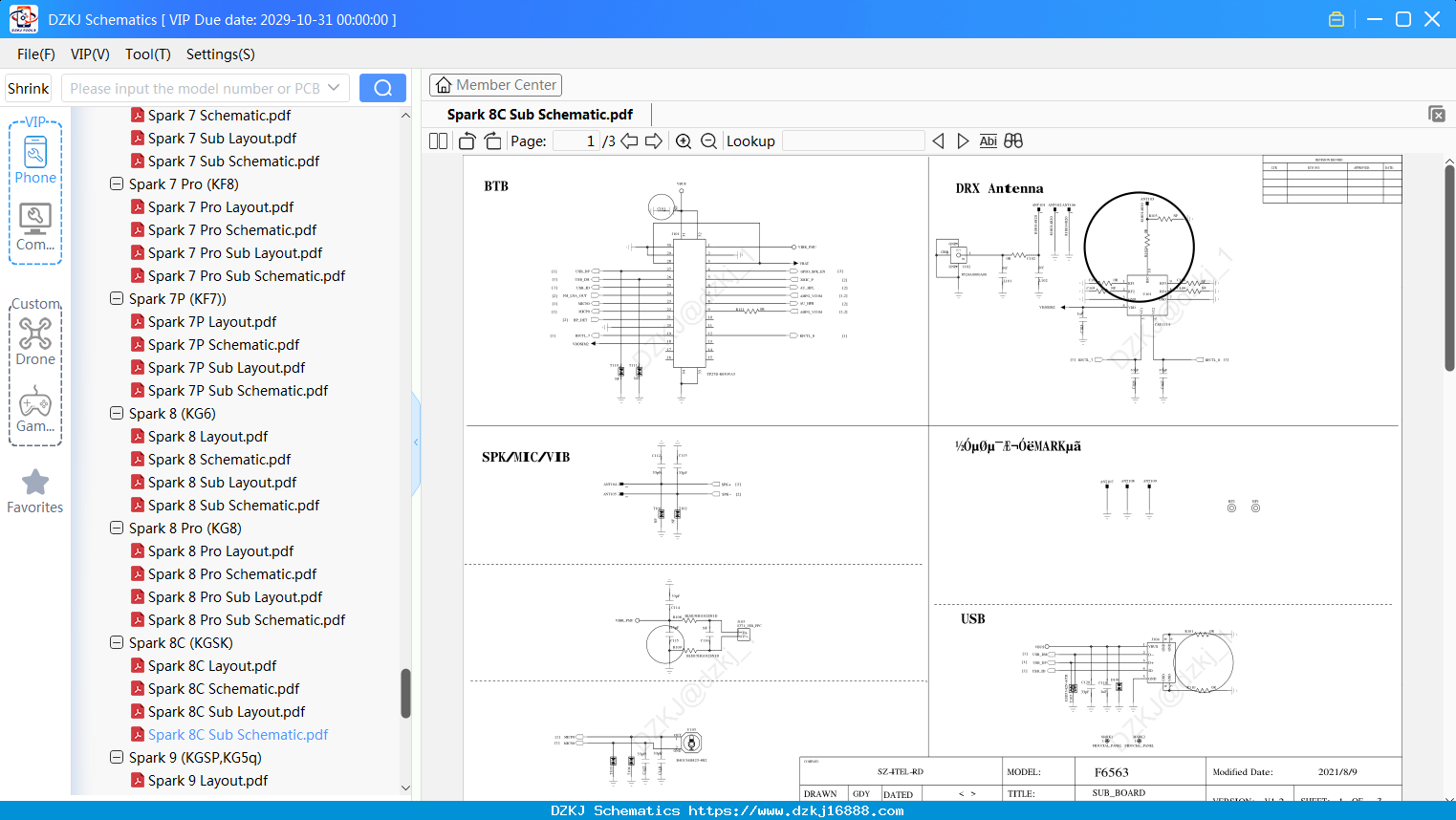 Tecno Spark 8C Sub Schematic